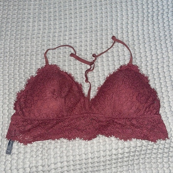 Aerie Pink Lace Bralette Bra - Picture 1 of 6